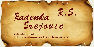 Radenka Srejović vizit kartica